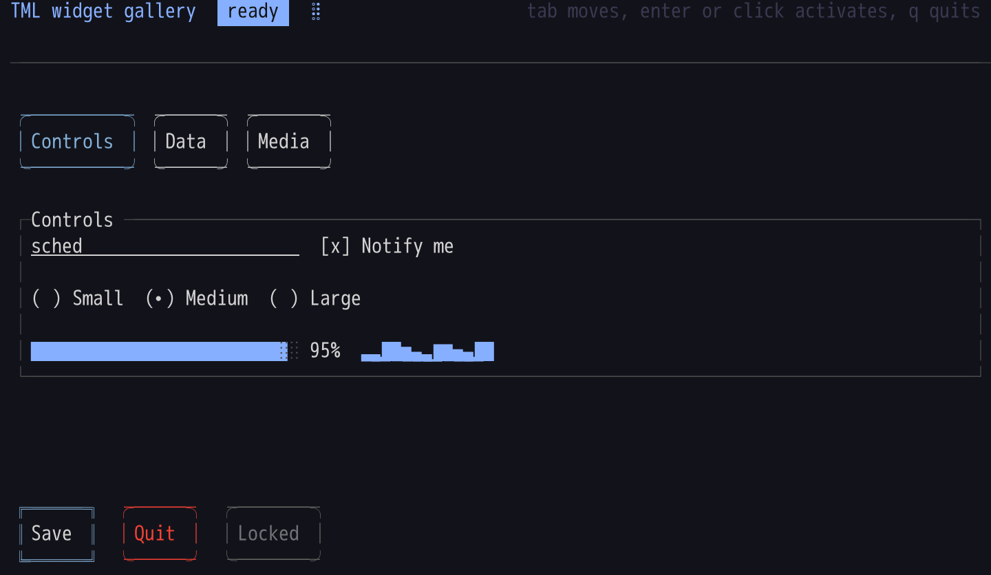 Controls on master